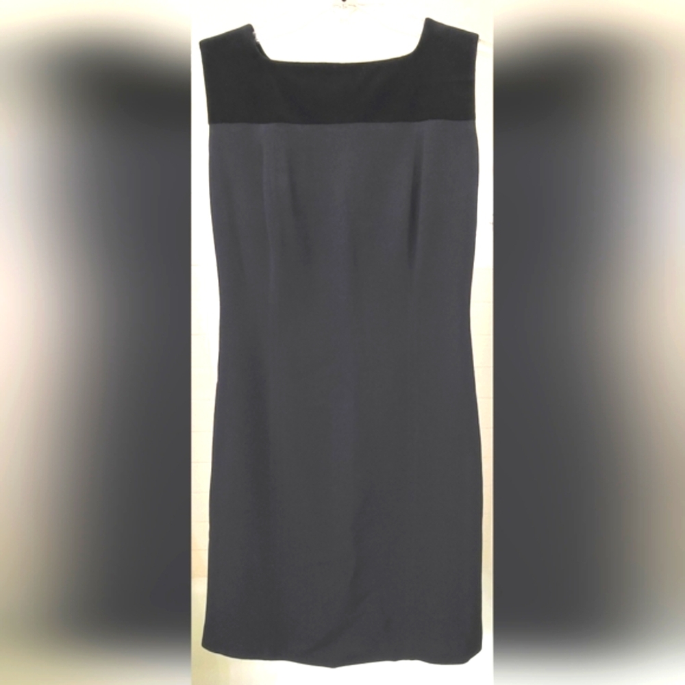 Vintage 1960's Black Dress made in Italy by GianFranco EBeyer US size 4